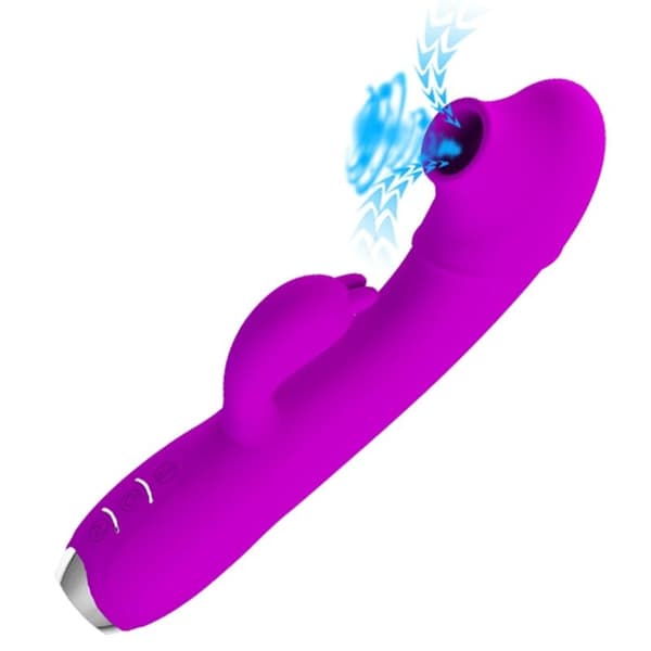 Pretty Love - Regina Genopladelig Vibrator-Sucker Purple