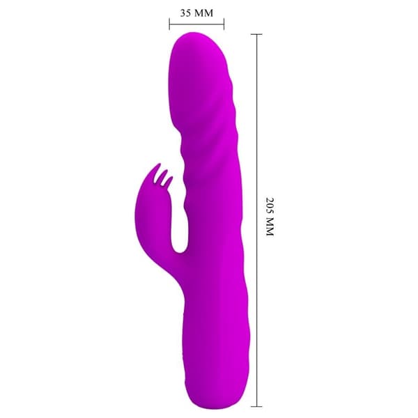 Pretty Love - Melanie Purple Genopladelig Rabbit Vibrator