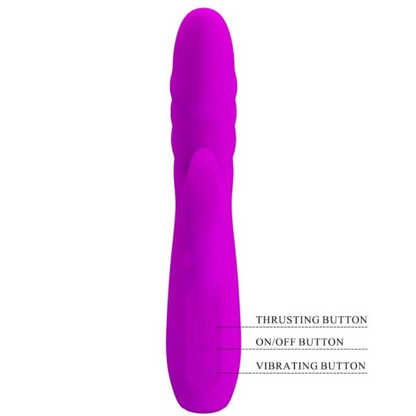 Pretty Love - Melanie Purple Genopladelig Rabbit Vibrator