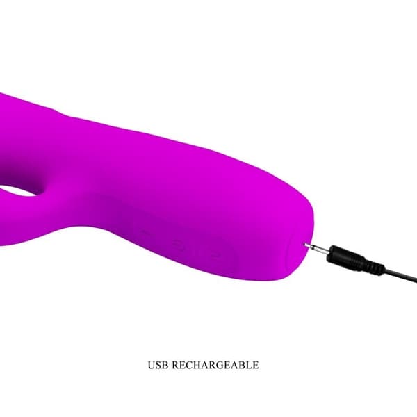Pretty Love - Melanie Purple Genopladelig Rabbit Vibrator