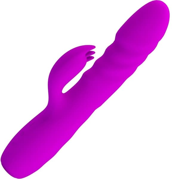 Pretty Love - Melanie Purple Genopladelig Rabbit Vibrator
