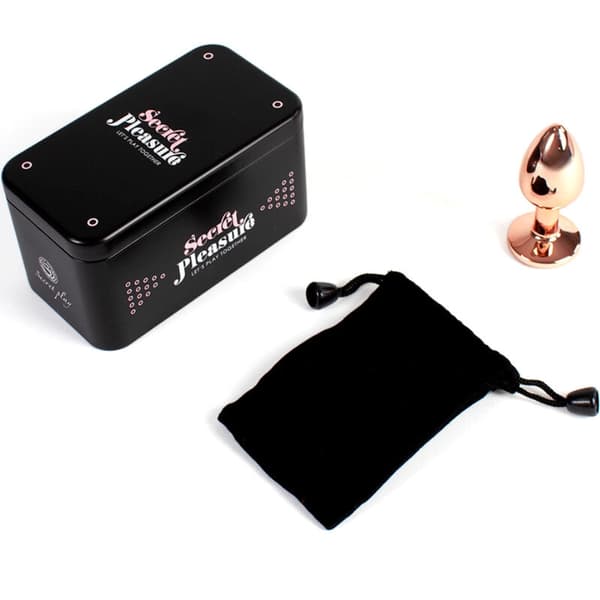 Secretplay - Metall Butt Plug Rose Gold Liten Storlek 7 Cm
