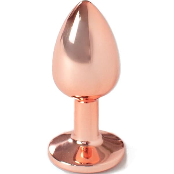 Secretplay - Metall Butt Plug Rose Gold Liten Storlek 7 Cm