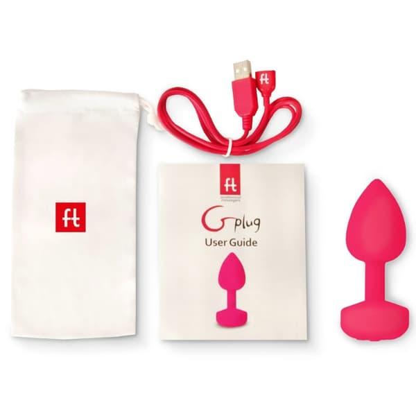 G-Vibe - Funtoys Gplug Anal Ladattava Vibraattori Pieni Neon Pinkki 3cm