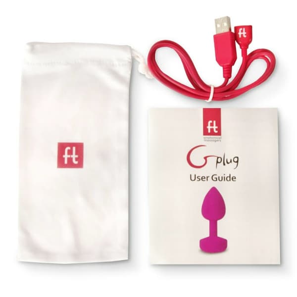 G-Vibe - Funtoys Gplug Anal Ladattava Vibraattori Pieni Neon Pinkki 3cm