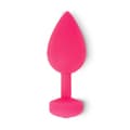 Miniatyrbilde 2 av 6: G-Vibe - Funtoys Gplug Anal Oppladbar Vibrator Liten Neon Rosa 3Cm