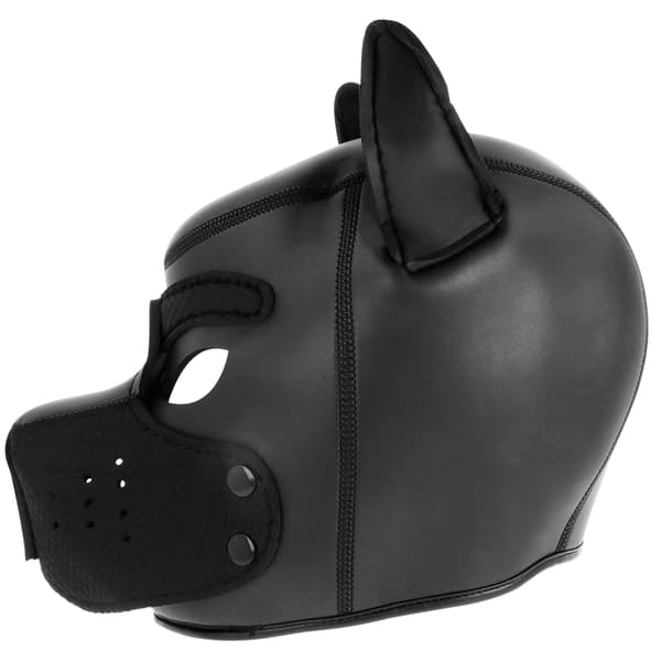 Darkness - Hundemaske i neopren med avtagbart snuteparti L