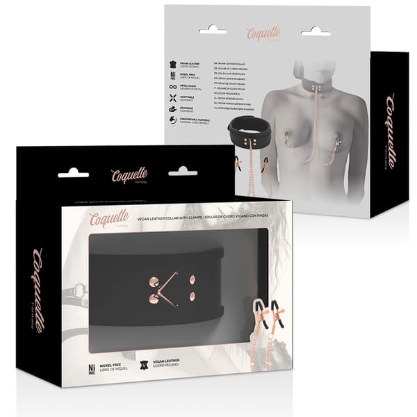 Coquette Chic Desire - Fantasy Nipple Clamp Halsband med neoprenfoder