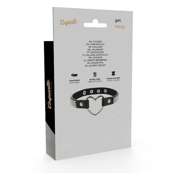 Coquette Chic Desire - Vegansk skinnchoker med hjerte