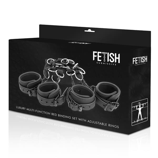 Fetish Submissive - Luksussengebånd satt med nopren-fôr