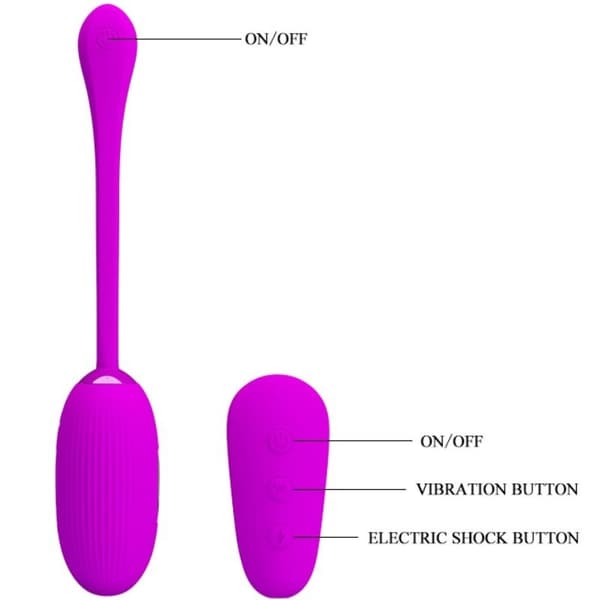 Pretty Love - Shock Fun Vibrerende Egg Og Elektrosjokk