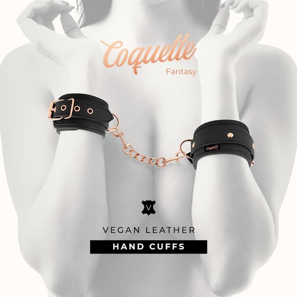 Coquette Chic Desire - Fantasy Vegaaniset nahkaiset käsiraudat