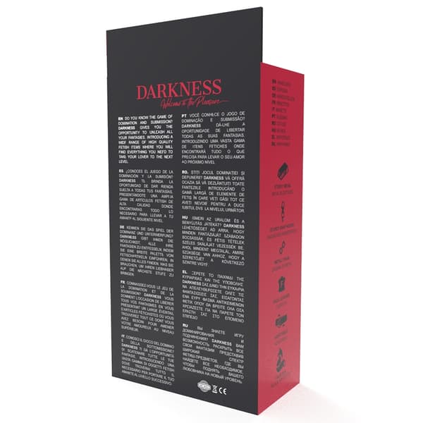 Darkness - Svarta justerbara handbojor i läder med foder