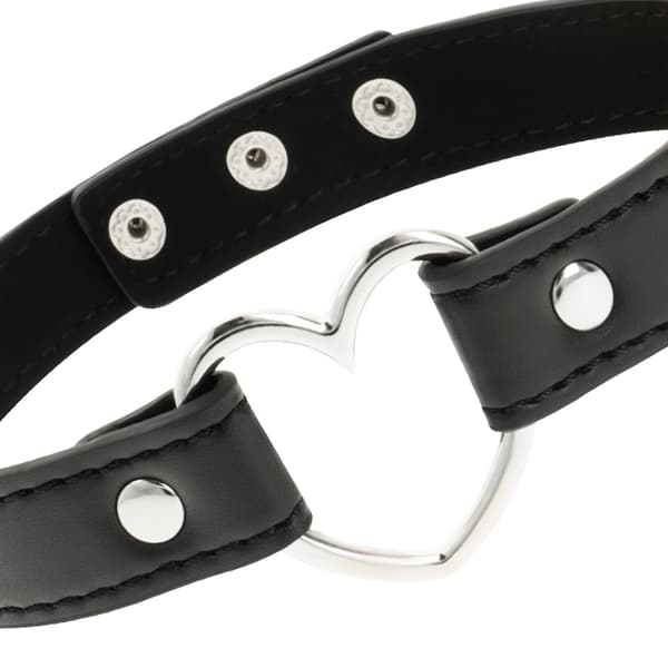 Coquette Chic Desire - Vegan Leather Halskjede Woman Heart Accessory