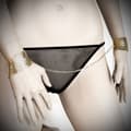 Miniatyrbilde 3 av 5: Bijoux - Dã‰Sir Mã‰Tallique Golden Metal Mesh-håndjern