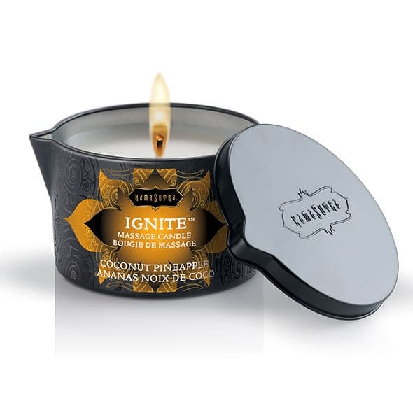 Kamasutra - Kokos och ananas massageljus 170 gr