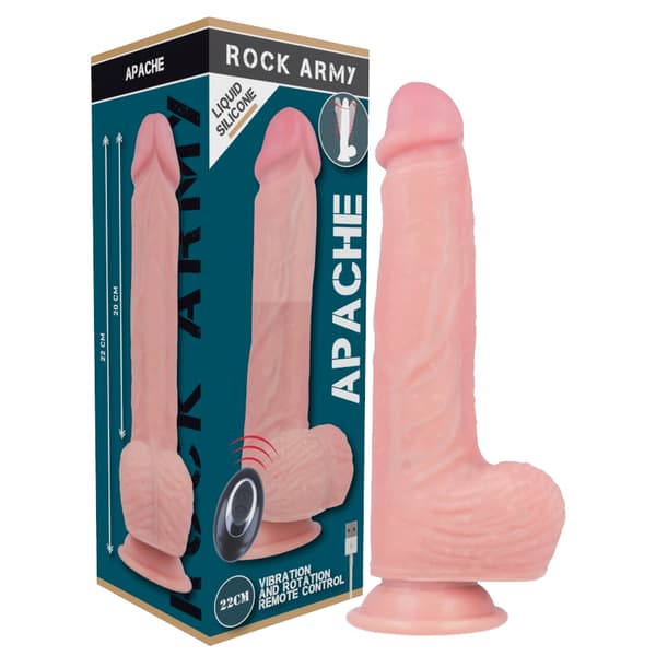 Rockarmy - Flydende Silikone Vibrator Premium Apache fjernbetjening 20,5 Cm -O- 4,62 Cm