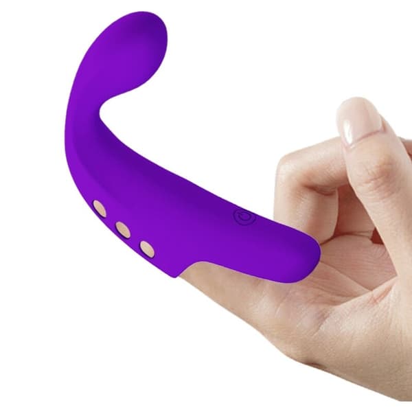 Pretty Love - Gorgon Purple oppladbar fingervibrator