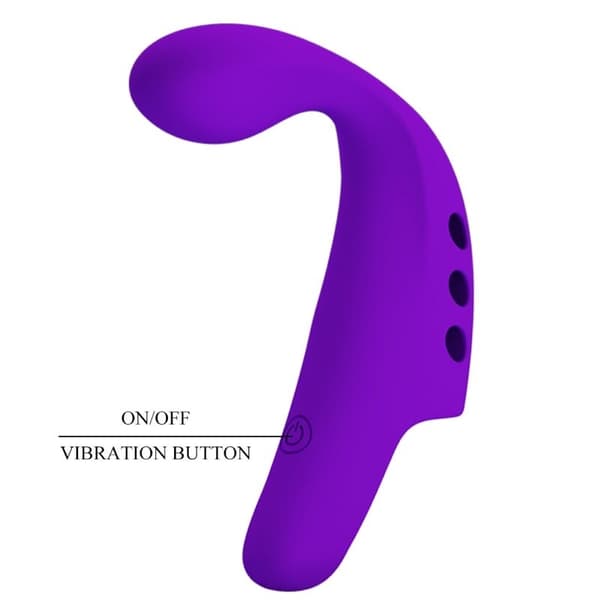 Pretty Love - Gorgon Purple oppladbar fingervibrator