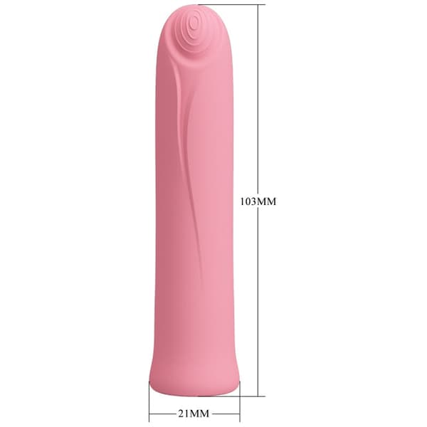 Pretty Love - Curtis Mini Super Power Vibrator 12 rosa silikonvibrasjoner