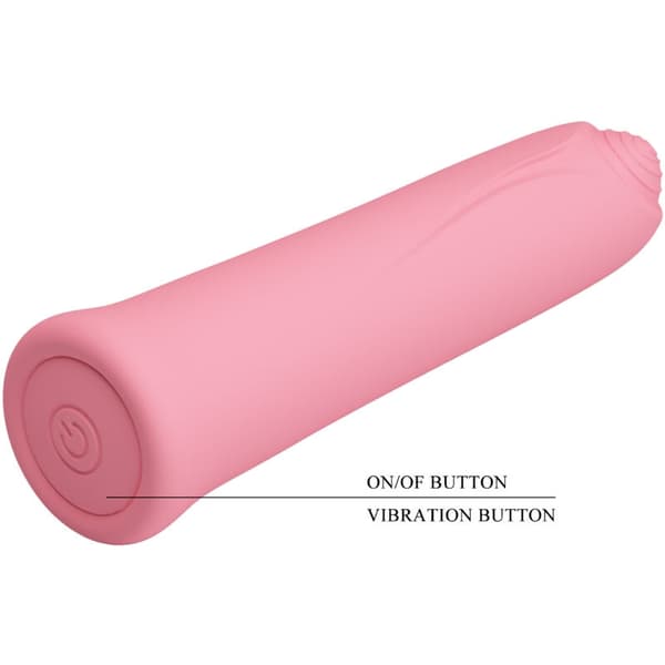 Pretty Love - Curtis Mini Super Power Vibrator 12 rosa silikonvibrasjoner