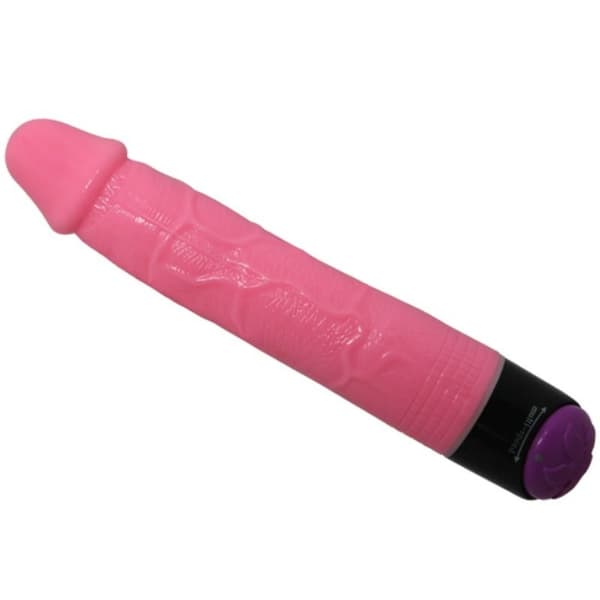 Baile - Värikäs Sex Realistic Vibrator Pinkki 23 cm