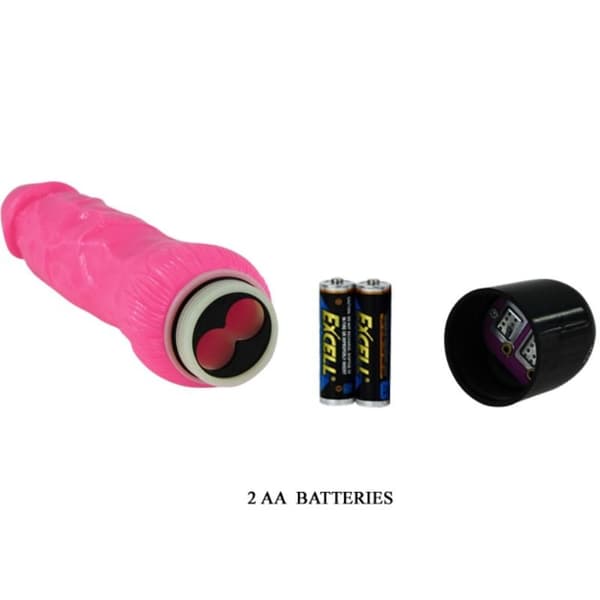 Baile - Fargerik Sex Realistisk Vibrator Rosa 24 Cm