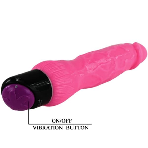 Baile - Fargerik Sex Realistisk Vibrator Rosa 24 Cm