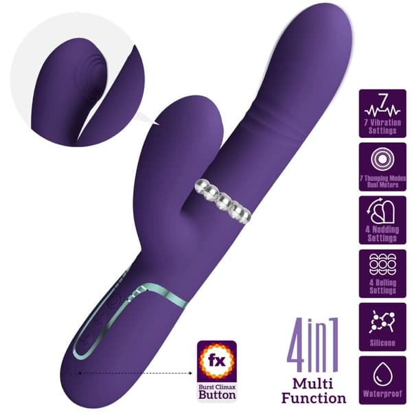 Pretty Love - Multifunktion G-Spot Vibrator Lila