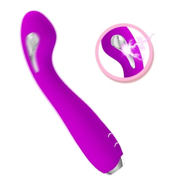 Pretty Love - Hector oppladbar elektrosjokkvibrator vanntett lilla
