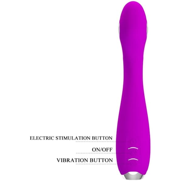 Pretty Love - Hector oppladbar elektrosjokkvibrator vanntett lilla