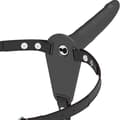 Miniatyrbilde 3 av 7: Fetish Submissive Harness - Svart Silikon Vibrator 15 Cm