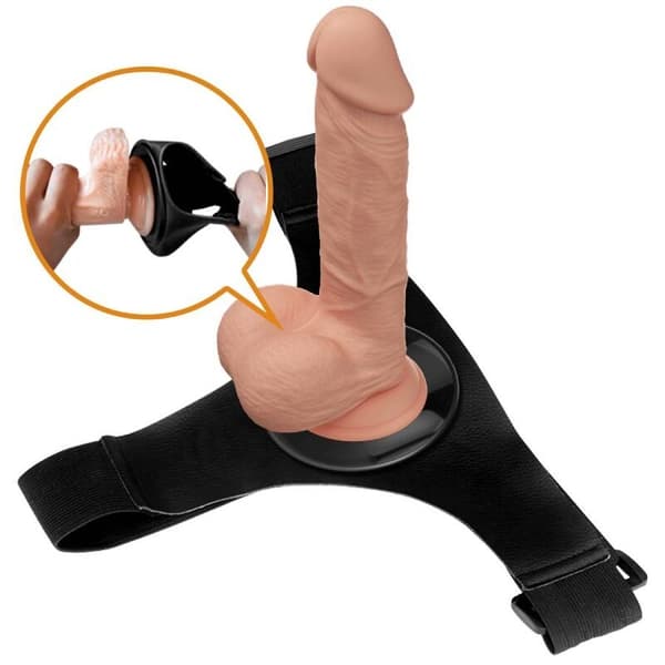 Pretty Love - Harness Briefs Universal Sele Med Dildo Jerry 21,8 Cm Naturlig