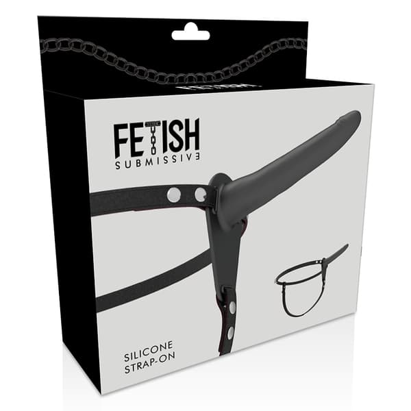 Fetish Submissive valjaat - musta silikoni 15 cm