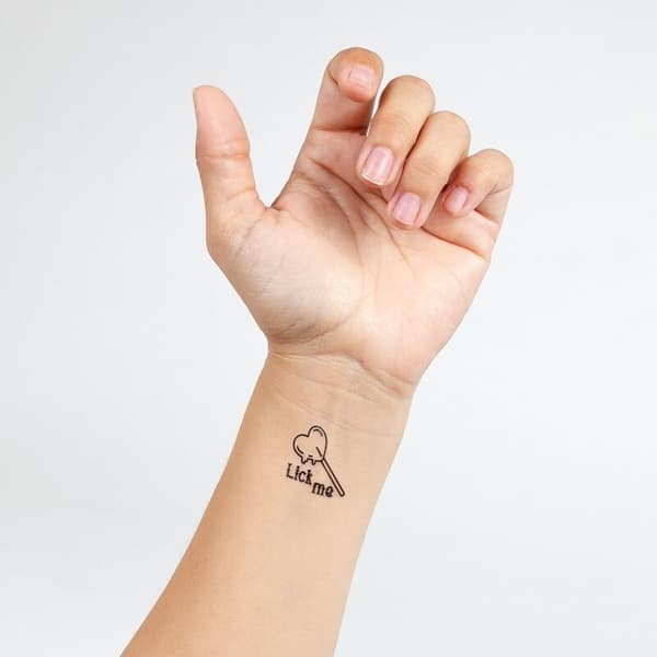 Secret Play - Sæt med 10 Candy Collection Midlertidige Tatoveringer
