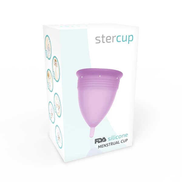 Stercup - Fda silikon menstruasjonskopp fiolett - størrelse S