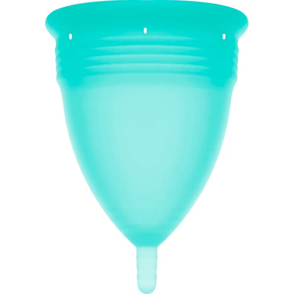 Stercup - Fda silikon menstruasjonskopp akvamarin - størrelse L
