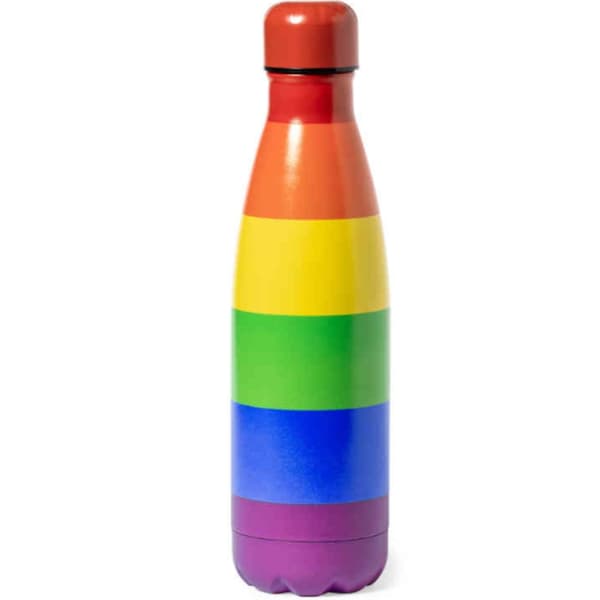 Pride - Metallisk varmvattenberedare med Lgbt-flaggan