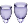 Miniatyrbilde 1 av 2: Satisfyer - Føl deg selvsikker Menskopp Lilla 15 + 20 Ml