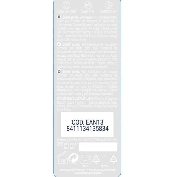 Kontroll - 2 En 1 Massage & Pleasure Madagaskar Sötma 200 Ml