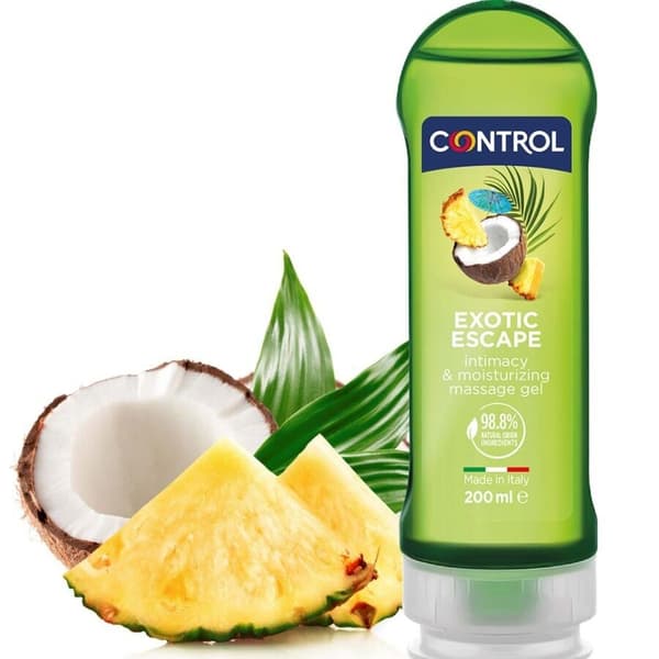 Kontroll - 2 En 1 Massage & Pleasure Exotic 200 Ml