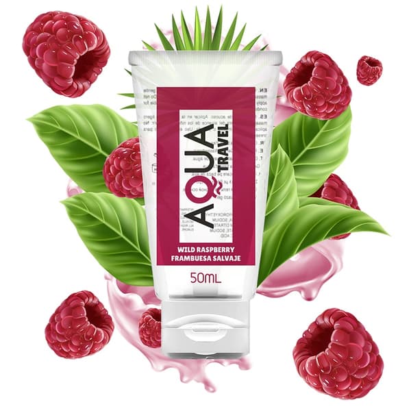Aqua Travel - Villbringebærsmak vannbasert glidemiddel - 50 ml