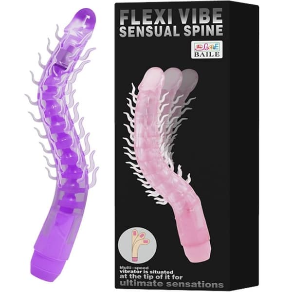 Baile - Flexi Vibe Sensual Spine Bendable Vibrating Dildo Syrin 23,5 Cm
