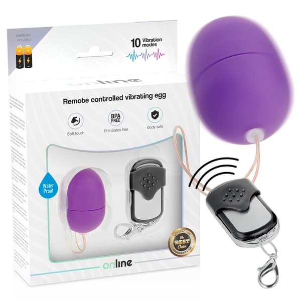 Online - Fjernkontroll Vibrating Egg S Lilla