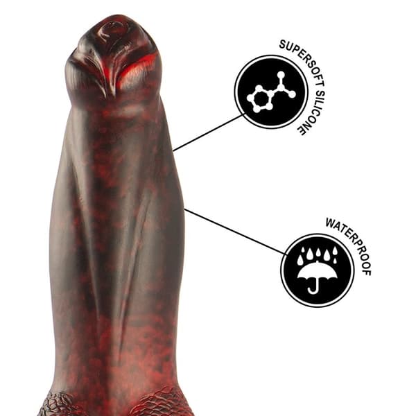 Epic - Prometheus Dildo Titan In Flames oppladbar fjernkontroll