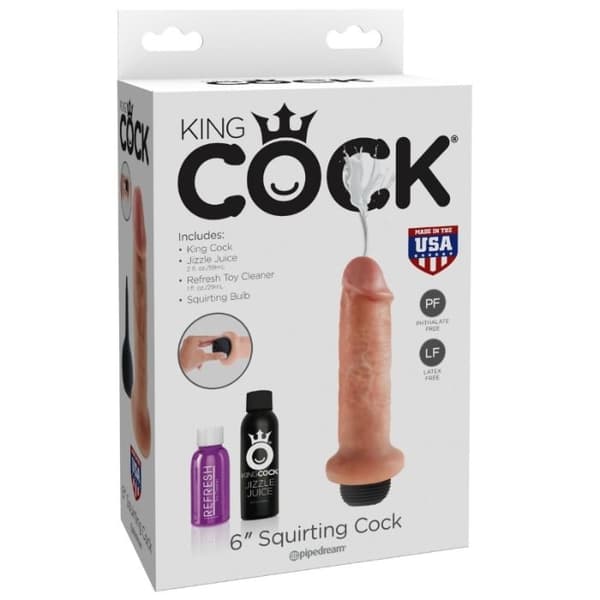 King Cock - 15,24 Cm Sprutende Dildo