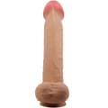 Miniatyrbild 5 av 8: Pretty Love - Sliding Skin Series Realistisk dildo med glidande hud sugkopp Kött 26 Cm