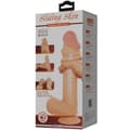 Miniatyrbild 8 av 8: Pretty Love - Sliding Skin Series Realistisk dildo med glidande hud sugkopp Kött 26 Cm