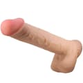 Miniatyrbild 1 av 8: Pretty Love - Sliding Skin Series Realistisk dildo med glidande hud sugkopp Kött 26 Cm