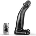 Miniatyrbillede 2 af 4: All Black - Realistisk Black Fisting Dildo 29 Cm